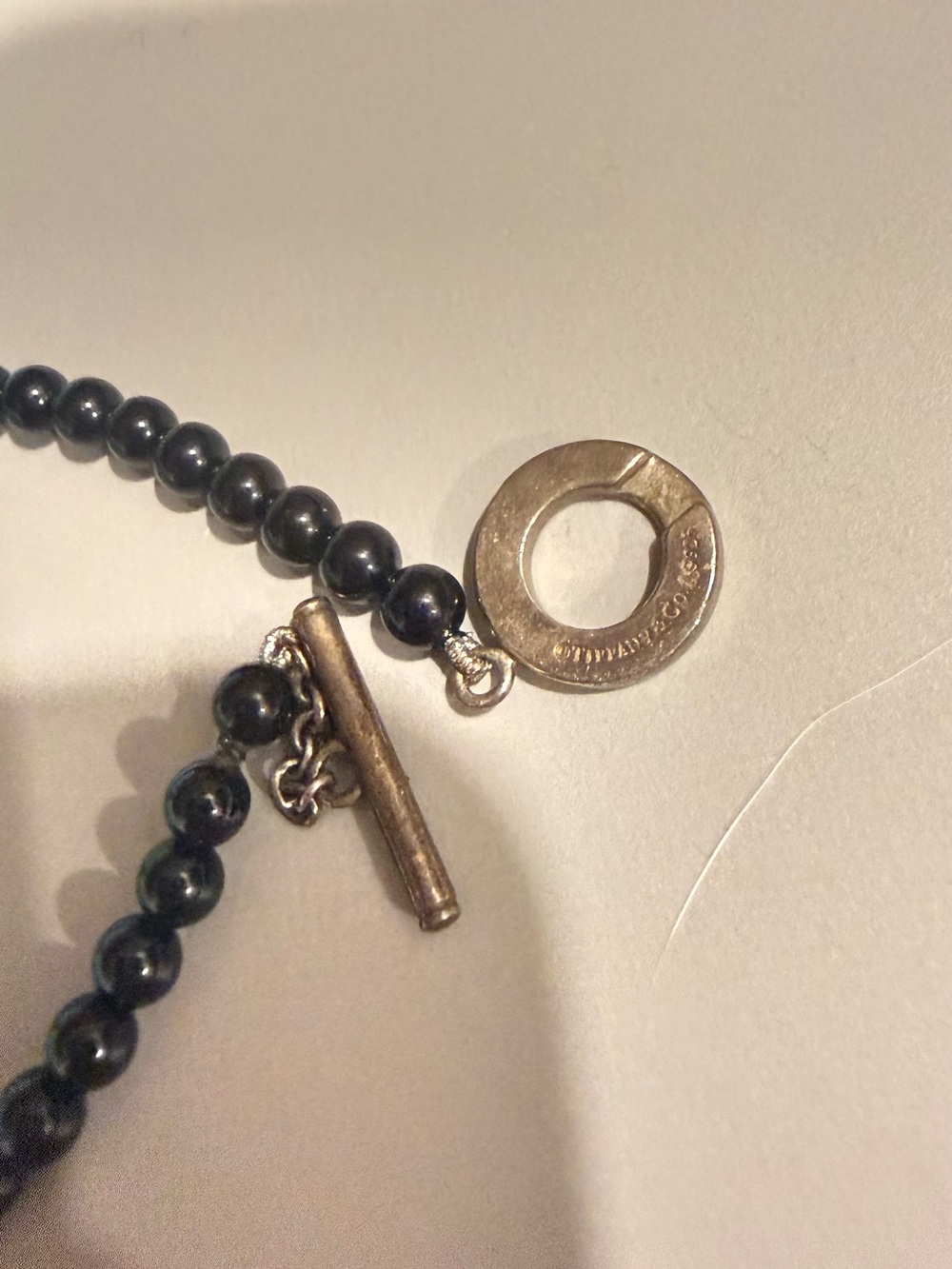 Tiffany & Co. Onyx Bead Bracelet - Picture 3 of 4